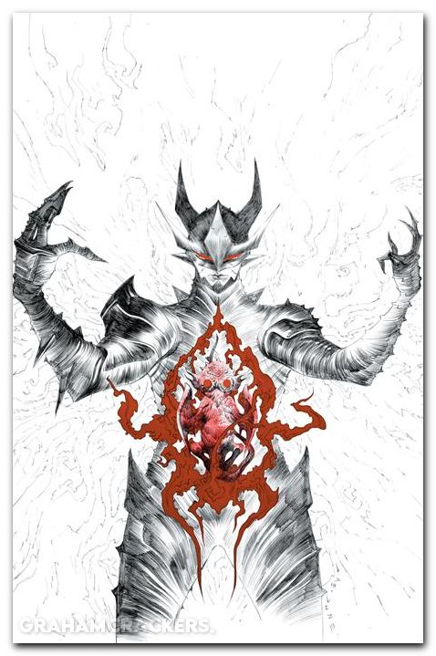 Fireborn #1 (2026) cover i lee black & white & blood virgin variant