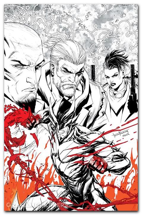 Fireborn #1 (2026) cover l kirkham black & white & blood virgin variant