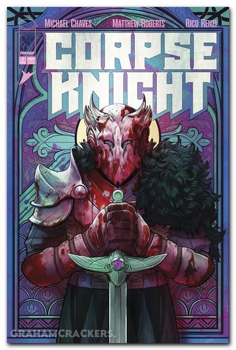 Corpse Knight #1 (2026) cover d malavia stained glass variant