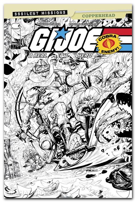 GI Joe A Real American Hero Sssilent Missions Copperhead #1 (2026) cover c porter b&w variant