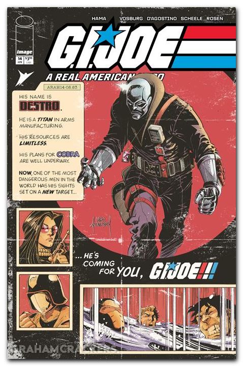 GI Joe A Real American Hero #14 (1982) 2026 hama files edition cover b mooneyham variant