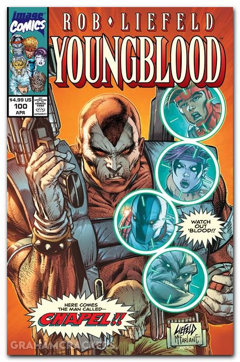 Youngblood #100 (2025) cover n liefeld variant