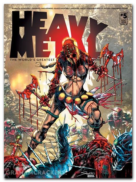 Heavy Metal Magazine #5 (2025) cover b stanisci variant