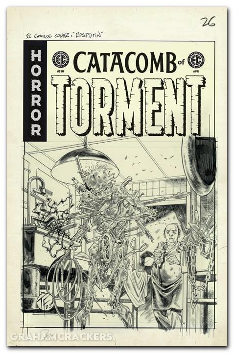 EC Catacomb Of Torment #10 (2025) cover d fowler b&w artist edition variant