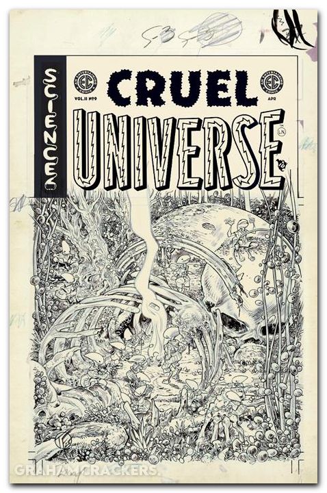EC Cruel Universe #9 (2025) cover d fowler b&w artist edition variant
