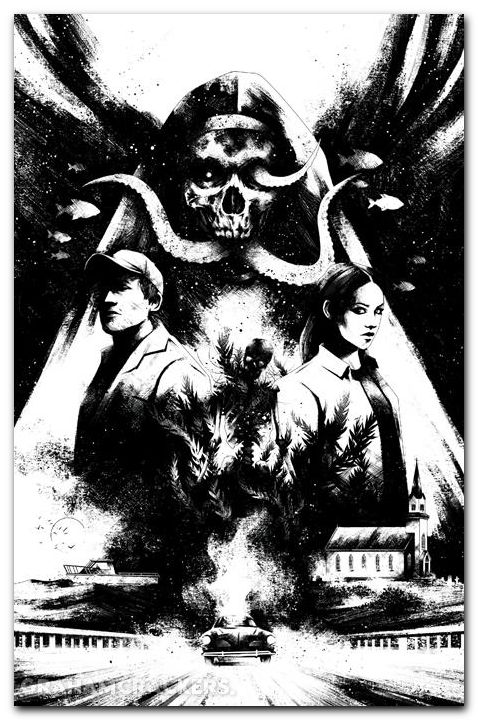 Estuary A Ghost Story #1 (2026) cover e house b&w variant