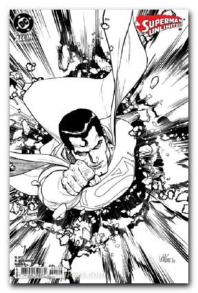 Superman Unlimited #1 (2025) cover m yu b&w variant
