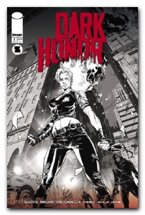 Dark Honor #1 (2025) cover b ossio b&w variant