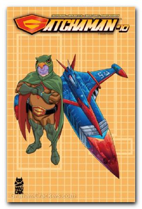 Gatchaman #10 cover b batista blueprint ryu and g5 variant