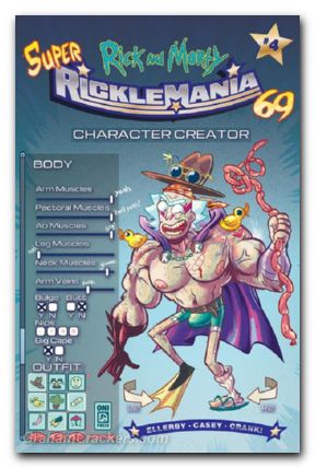 Rick And Morty Ricklemania #4 (2025) cover b stresing variant