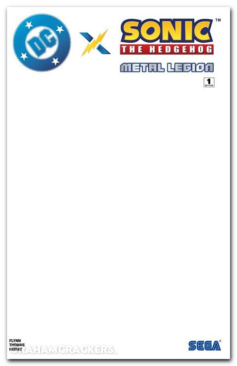 DC X Sonic The Hedgehog The Metal Legion #1 (2026) cover f blank variant