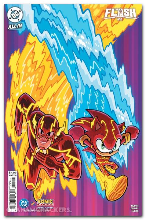 Flash #33 (2023) cover d hipp dc x sonic variant