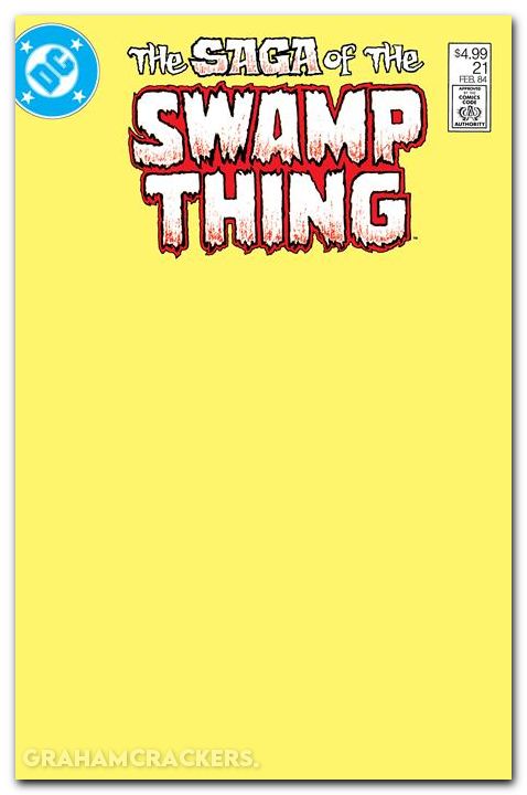 Saga Of The Swamp Thing #21 (1982) 2026 facsimile edition cover b blank variant