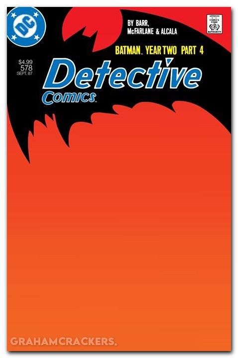 Detective Comics #578 (1937) 2026 facsimile edition cover b blank variant