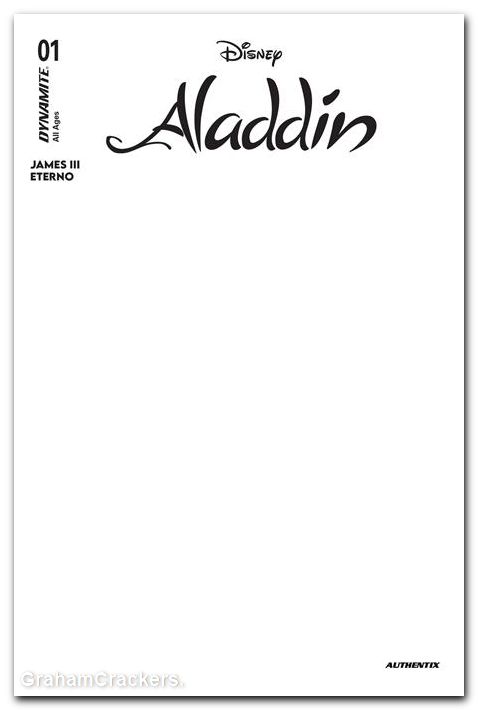 Aladdin #1 (2026) cover e blank authentix variant