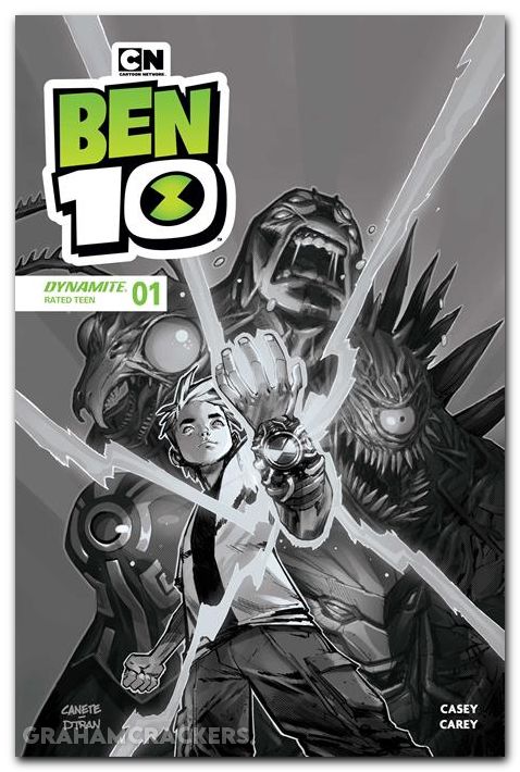 Ben 10 #1 (2026) cover j canete line art variant