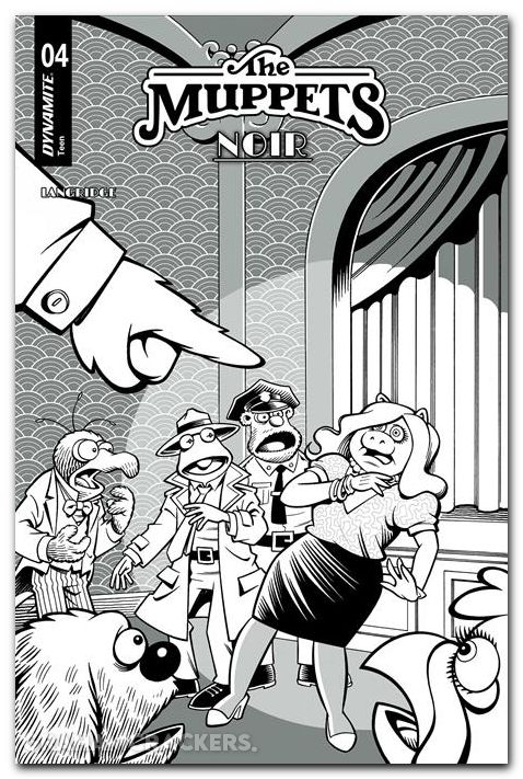 Muppets Noir #4 (2026) cover e langridge line art variant