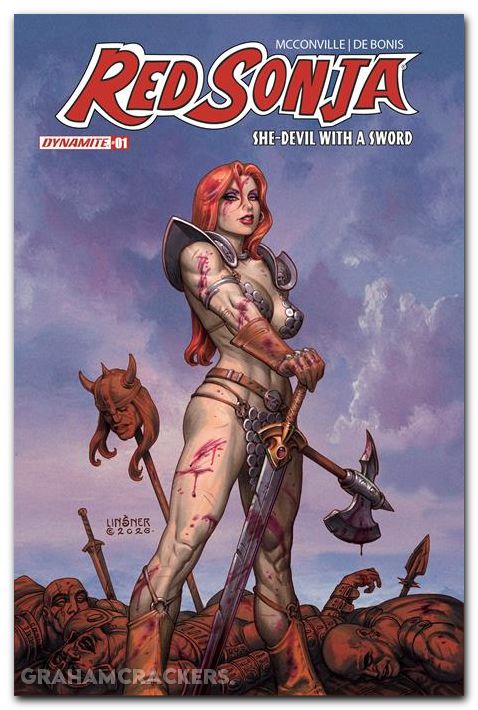 Red Sonja She Devil With A Sword #1 (2026) cover c linsner variant