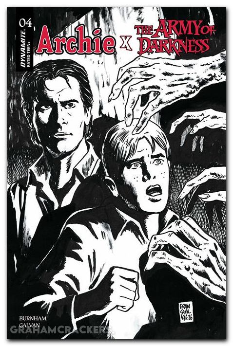 Archie X Army Of Darkness #4 (2026) cover k francavilla line art variant