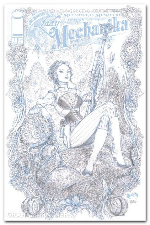 Lady Mechanika The Mechanical Menagerie #1 (2026) cover c benitez b&w variant