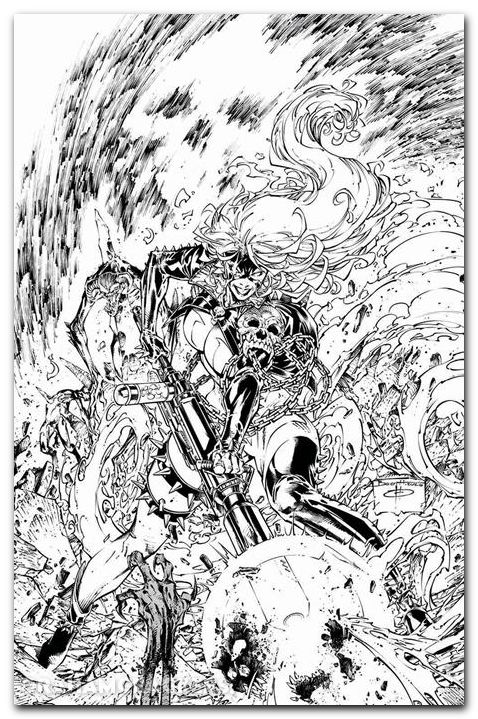 She-Spawn #1 (2026) cover e booth b&w variant