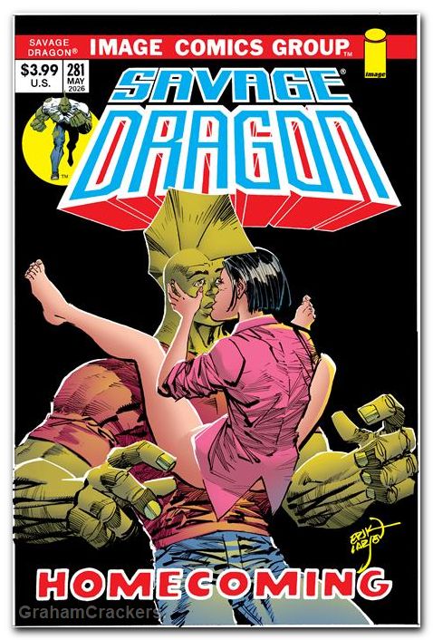 Savage Dragon #281 (1993) cover b larsen 70s trade dress variant