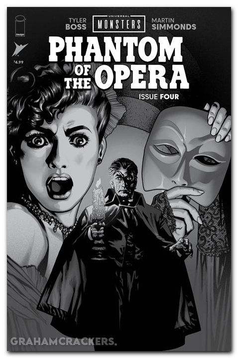 Universal Monsters Phantom Of The Opera #4 (2026) cover d sook b&w classic horror variant