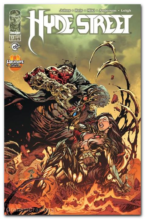 Hyde Street #13 (2024) cover c reis witchblade team up variant