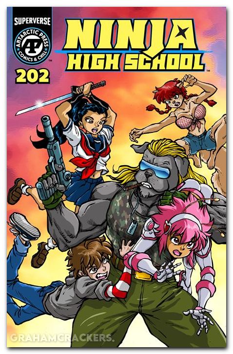 Ninja High School #202 (1994) cover a