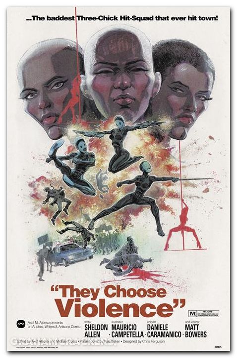 They Choose Violence #1 (2025) cover b baker variant