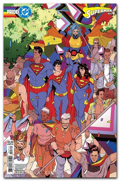 Superman #27 (2023) cover e stott dc pride variant