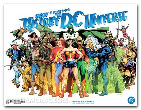 New History Of The DC Universe #1 (2025) cover e sook wraparound foil variant