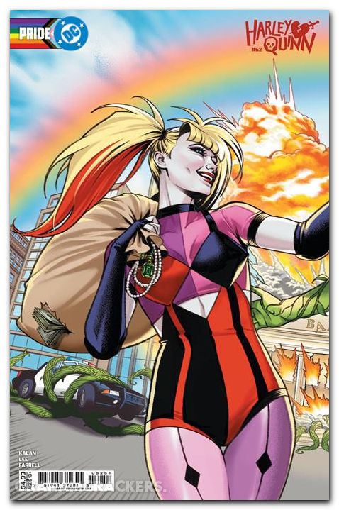 Harley Quinn #52 (2021) cover d dc pride connecting variant
