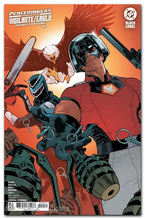 Peacemaker Presents The Vigilante Eagly Double Feature #4 (2025) cover b spokes variant