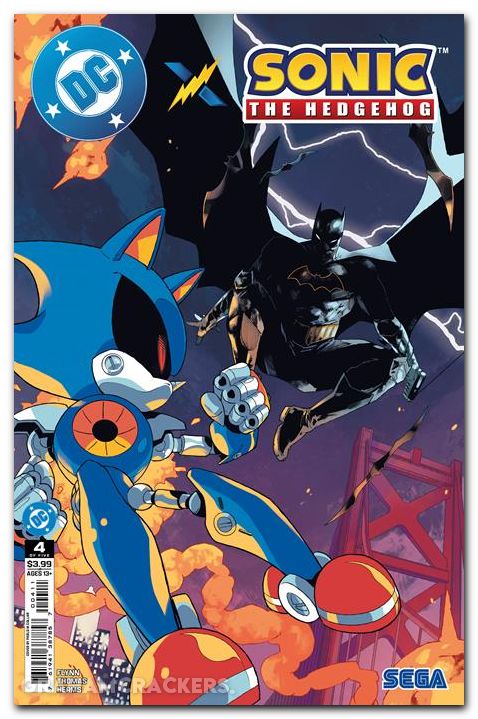 DC X Sonic The Hedgehog #4 (2025) cover a
