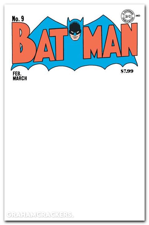 Batman #9 (1940) 2025 facsimile edition cover c blank variant