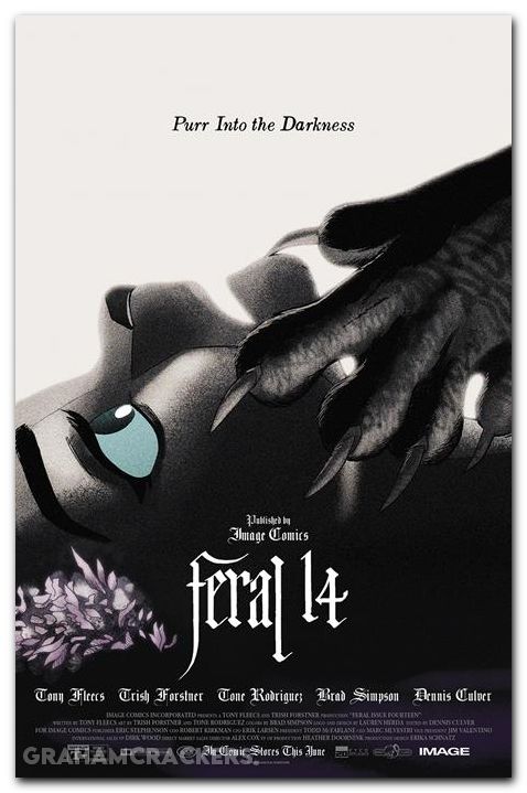 Feral #14 cover b forstner movie poster homage variant