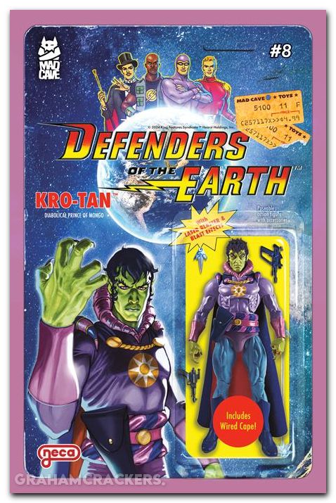 Defenders Of The Earth #8 (2024) cover b djokovic action figure variant