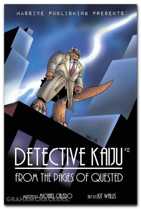 Detective Kaiju #2 (2025) cover c calero noir homage variant