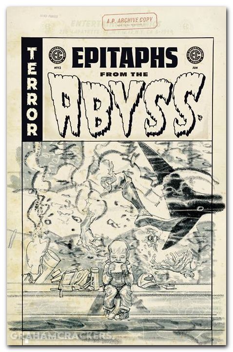 EC Epitaphs From The Abyss #12 (2024) cover d fowler b&w artist edition variant