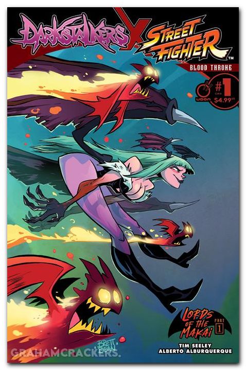 Darkstalkers X Street Fighter Blood Throne #1 (2025) cover b bean variant