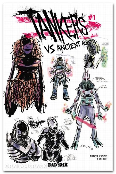 Tankers Vs Ancient Aliens #1 (2026) cover f kindt design variant