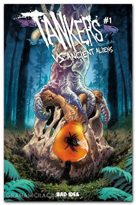 Tankers Vs Ancient Aliens #1 (2026) cover i hairsine ancient amber variant