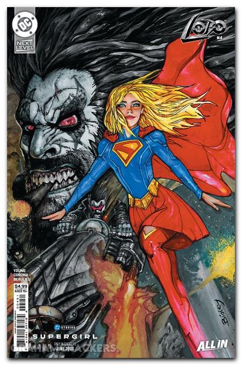 Lobo #4 (2026) cover e bisley supergirl movie variant