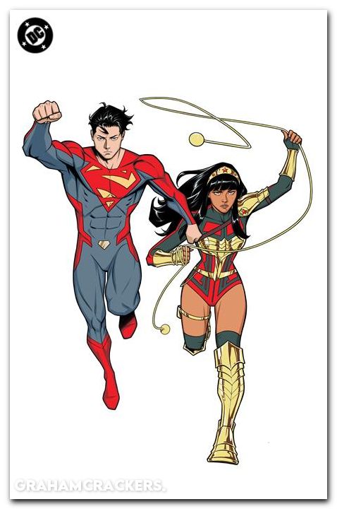 New Titans #36 (2023) cover e tba corner box spot foil variant