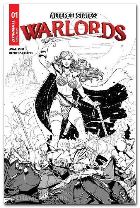 Altered States Warlords #1 (2026) cover k chapo line art variant