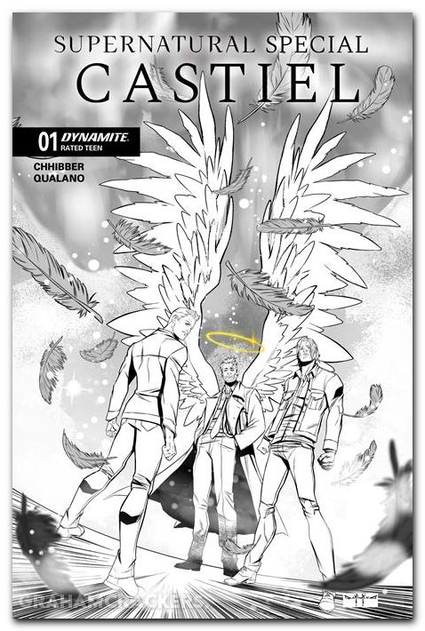 Supernatural Special Castiel #1 (2026) cover h qualano line art variant
