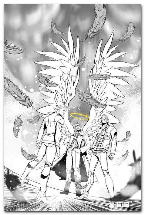 Supernatural Special Castiel #1 (2026) cover i qualano line art virgin variant