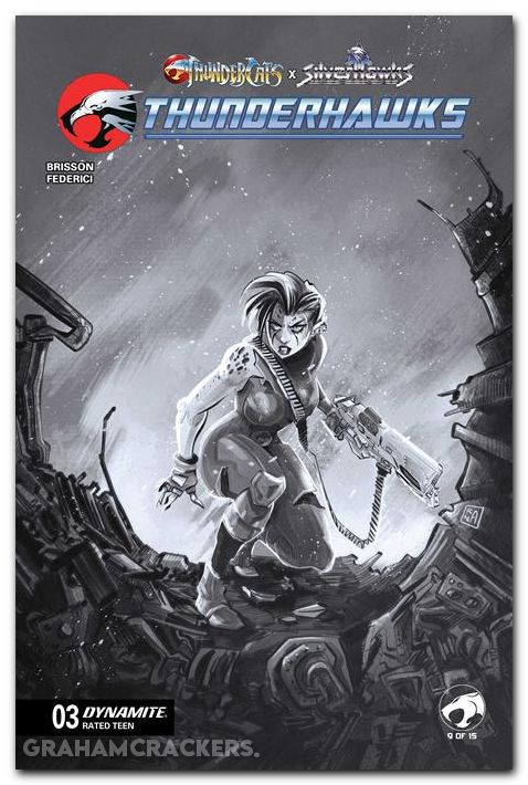 Thundercats X Silverhawks Thunderhawks #3 (2026) cover g ranaldi line art variant