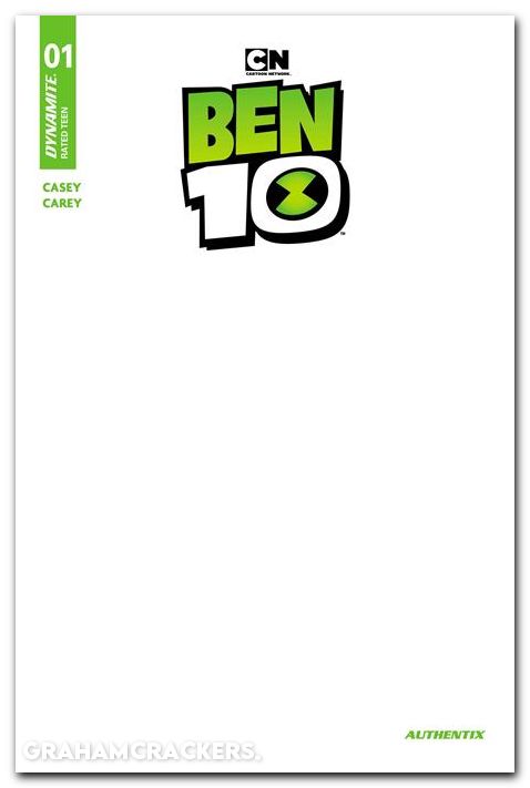 Ben 10 #1 (2026) second print cover c blank variant